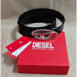 DIESEL ディーゼル　LOGO バックル　ベルト 80(ベルト)