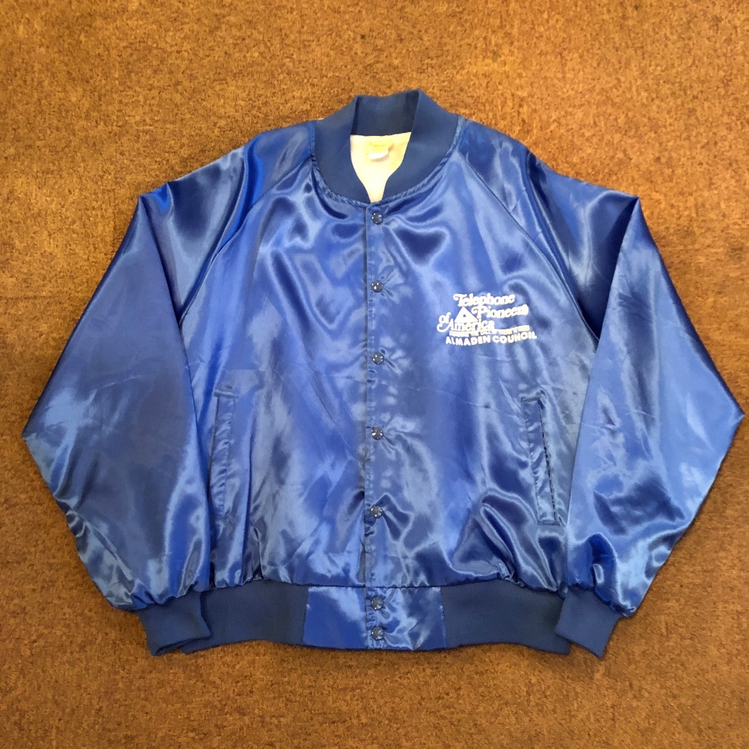 VINTAGE - AUBURN Nylon Award Jacket ナイロン スタジャン