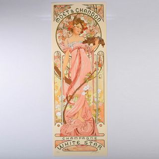 アルフォンス・ミュシャ　シャンパンホワイトスター　191/300　VR8696B アルフォンス・ミュシャ シャンパンホワイトスター 191/300