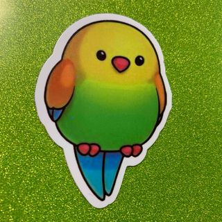 ⭐️人気⭐️セキセイインコ⭐️ステッカー⭐️防水ステッカー(車外アクセサリ)