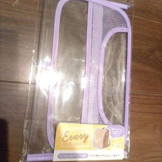 新品☆ランドセルカバー 透明 縁取りパープル(ランドセル)