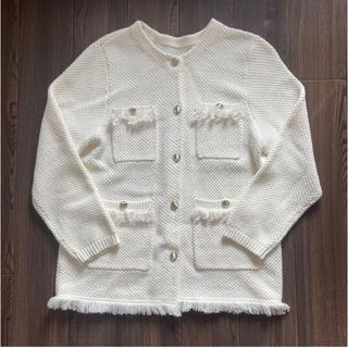 JUSGLITTY - 【新品未使用】JUSGLITTY 《限定》ドット刺繍カーデ JUSGLITTY - 【新品未使用】JUSGLITTY 《限定》ドット刺繍カーデ