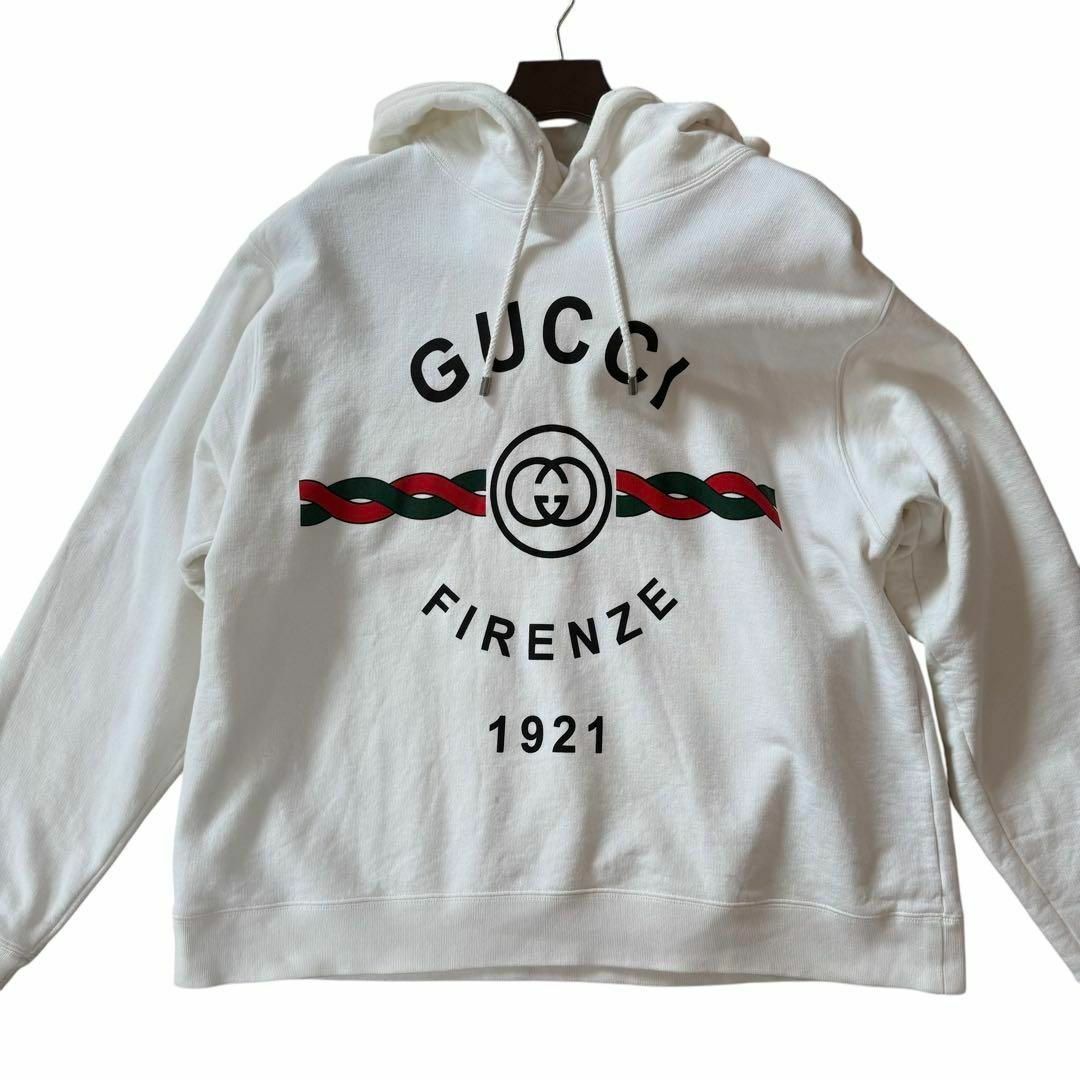 GUCCI - GUCCI パーカー フーディ Lサイズ メンズ コットン100 GUCCI - GUCCI パーカー フーディ Lサイズ メンズ コットン100