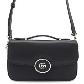 グッチ(GUCCI)のグッチ ショルダーバッグ PETITE GG ミニ レザー 739722 GUCCI 2way 黒 プティットGG(ショルダーバッグ)