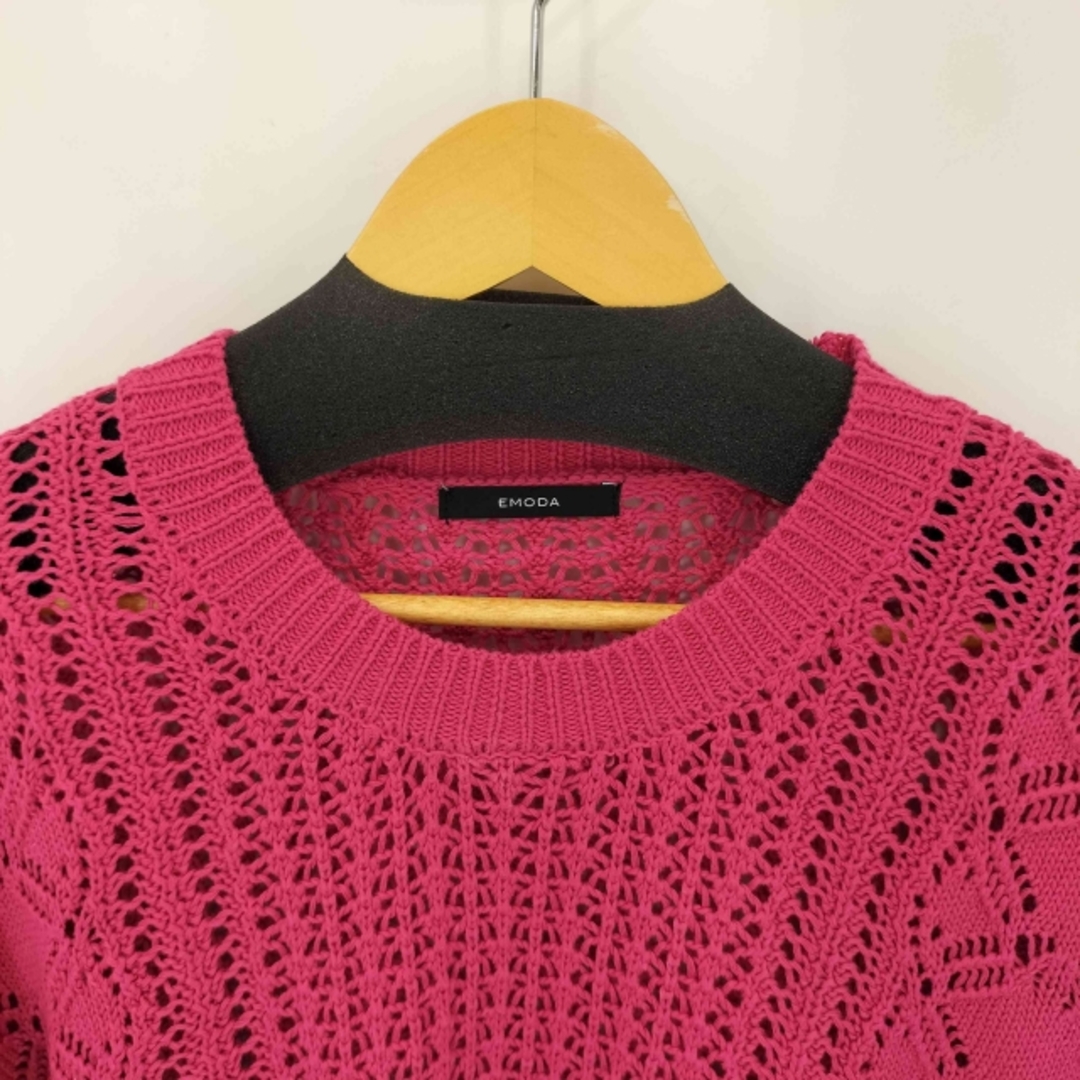 EMODA - EMODA(エモダ) 23SS クロシェ ローゲージショートニット EMODA - EMODA(エモダ) 23SS クロシェ ローゲージショートニット