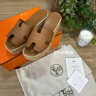 HERMES - エルメス*サンダル*インフラ*ピンク*ベージュの HERMES - エルメス*サンダル*インフラ*ピンク*ベージュの