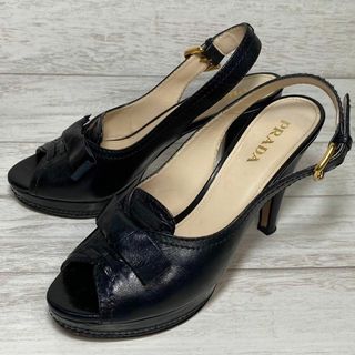 PRADA - プラダ パンプス チャンキーヒール スエード 36 23cm PRADA - プラダ パンプス チャンキーヒール スエード 36 23cm