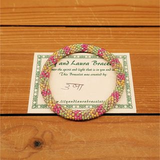 マツノグラスビーズ(MATSUNO GLASS BEADS)のLily and Laura 新品未使用 リリーアンドローラ ブレスレット139(ブレスレット/バングル)