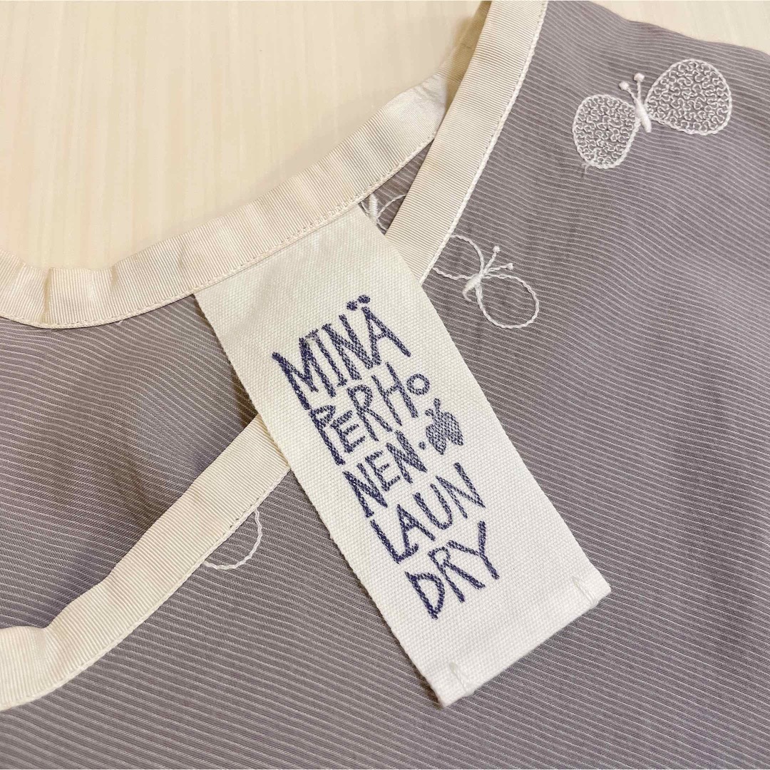 mina perhonen - 美品✨minaperhonen ワンピース choucho 刺繍 mina perhonen - 美品✨minaperhonen ワンピース choucho 刺繍