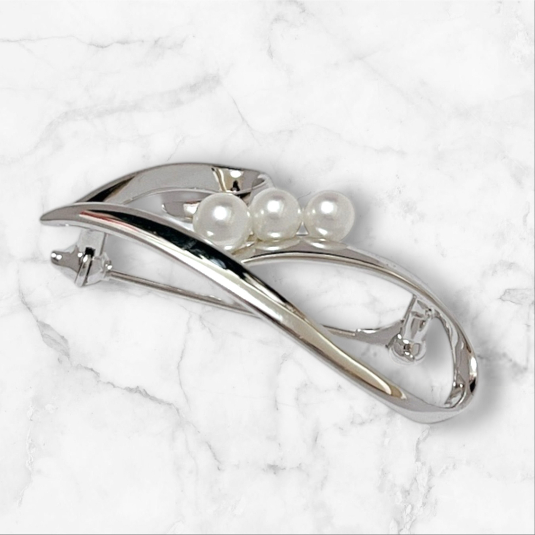MIKIMOTO - 【未使用】MIKIMOTO パールブローチハートモチーフ MIKIMOTO - 【未使用】MIKIMOTO パールブローチハートモチーフ