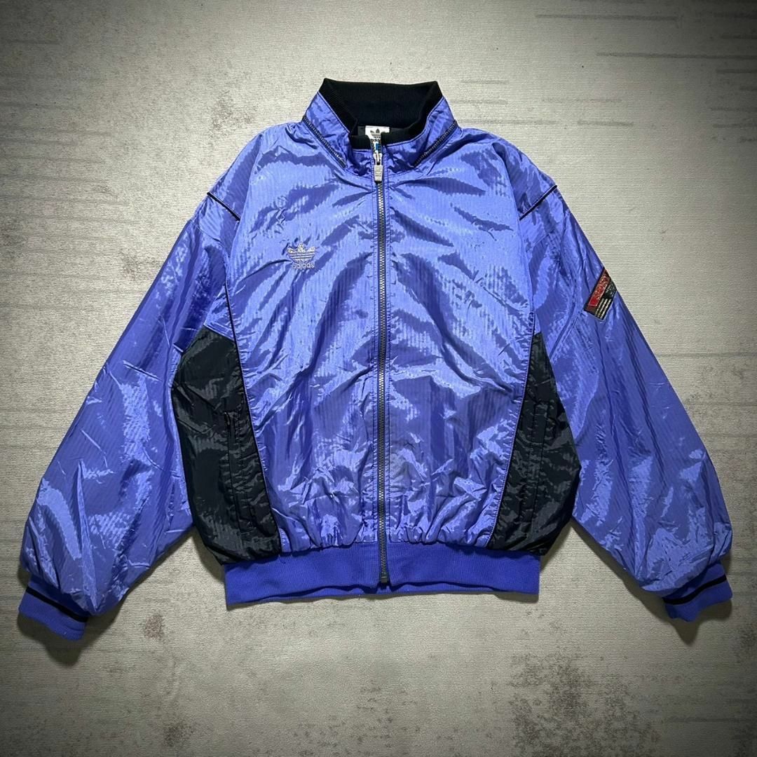 adidas - 超美品 adidas 80's デサント製 ナイロン JKTの通販 by adidas - 超美品 adidas 80's デサント製 ナイロン JKTの通販 by