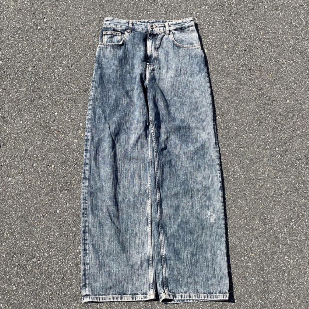 ZARA - y2k zara バギーデニム バギーパンツ ウォッシュ加工 ZARA - y2k zara バギーデニム バギーパンツ ウォッシュ加工