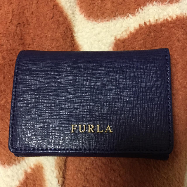 FURLA　フルラ　折り　財布　ネイビー　ジッピーウォレット　3つ折り　2つ折り