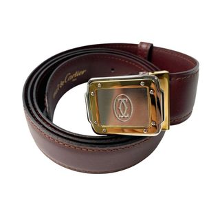 Cartier - 【Cartier】カルティエ ベルト Cバックル ブラウン Cartier - 【Cartier】カルティエ ベルト Cバックル ブラウン