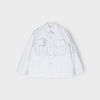 期間限定・お買い得商品: |産地直送 OAMC - 新品同様 OAMC ウールシャツジャケット ネイビーM 絶版 ジャケット・アウター