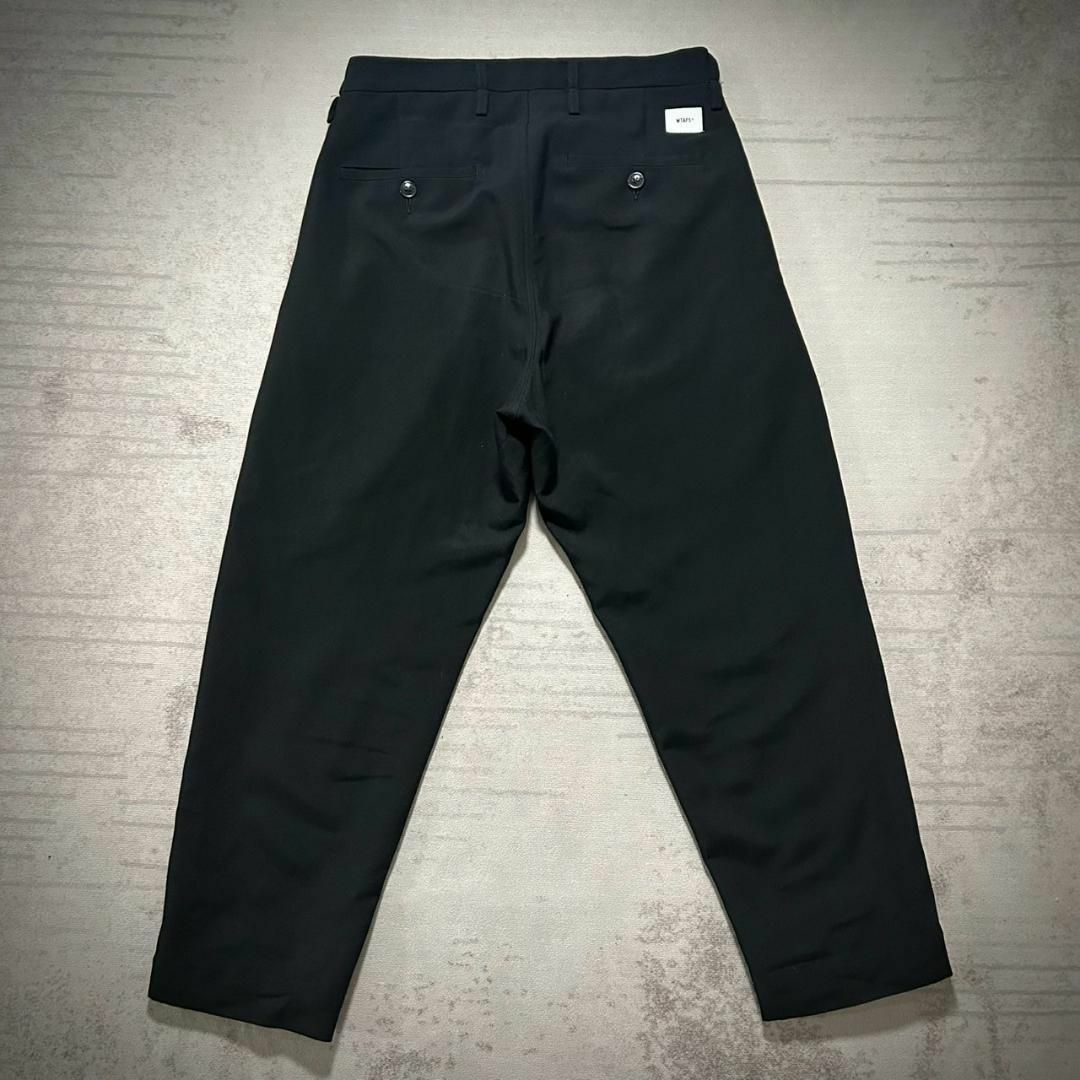 W)taps - 美品 WTAPS ツータック ワイド ポリスラックス W)taps - 美品 WTAPS ツータック ワイド ポリスラックス