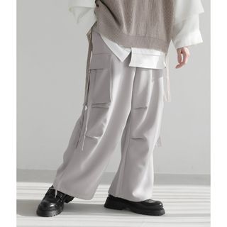 ハレ(HARE)の【LILL】【完売品】ドレープ/ワイドスラックスカーゴパンツ【Sサイズ】(ワークパンツ/カーゴパンツ)