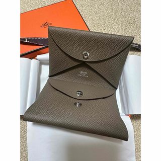 HERMES - HERMES(エルメス) カードケース美品 カルヴィ 黒の通販 HERMES - HERMES(エルメス) カードケース美品 カルヴィ 黒の通販