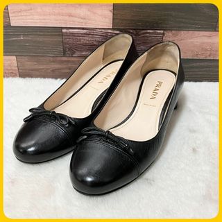 PRADA - プラダ パンプス チャンキーヒール スエード 36 23cm PRADA - プラダ パンプス チャンキーヒール スエード 36 23cm