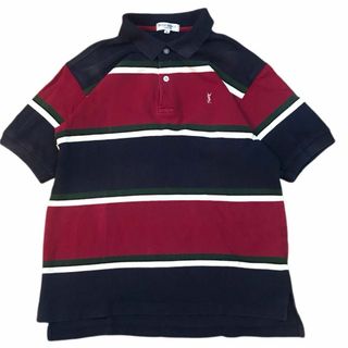 Yves Saint Laurent - Yves Saint Laurent ボーダーポロシャツ Yves Saint Laurent - Yves Saint Laurent ボーダーポロシャツ