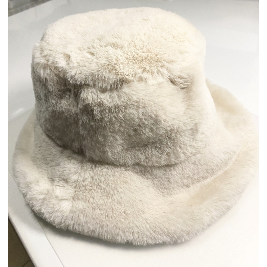 ファー バケットハット レディースの帽子(ハット)の商品写真