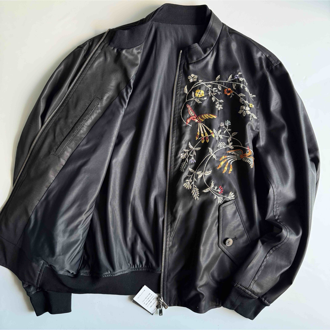 ARTISAN - 未使用 ARTISAN embroidery wool jacket blackの通販 ARTISAN - 未使用 ARTISAN embroidery wool jacket blackの通販