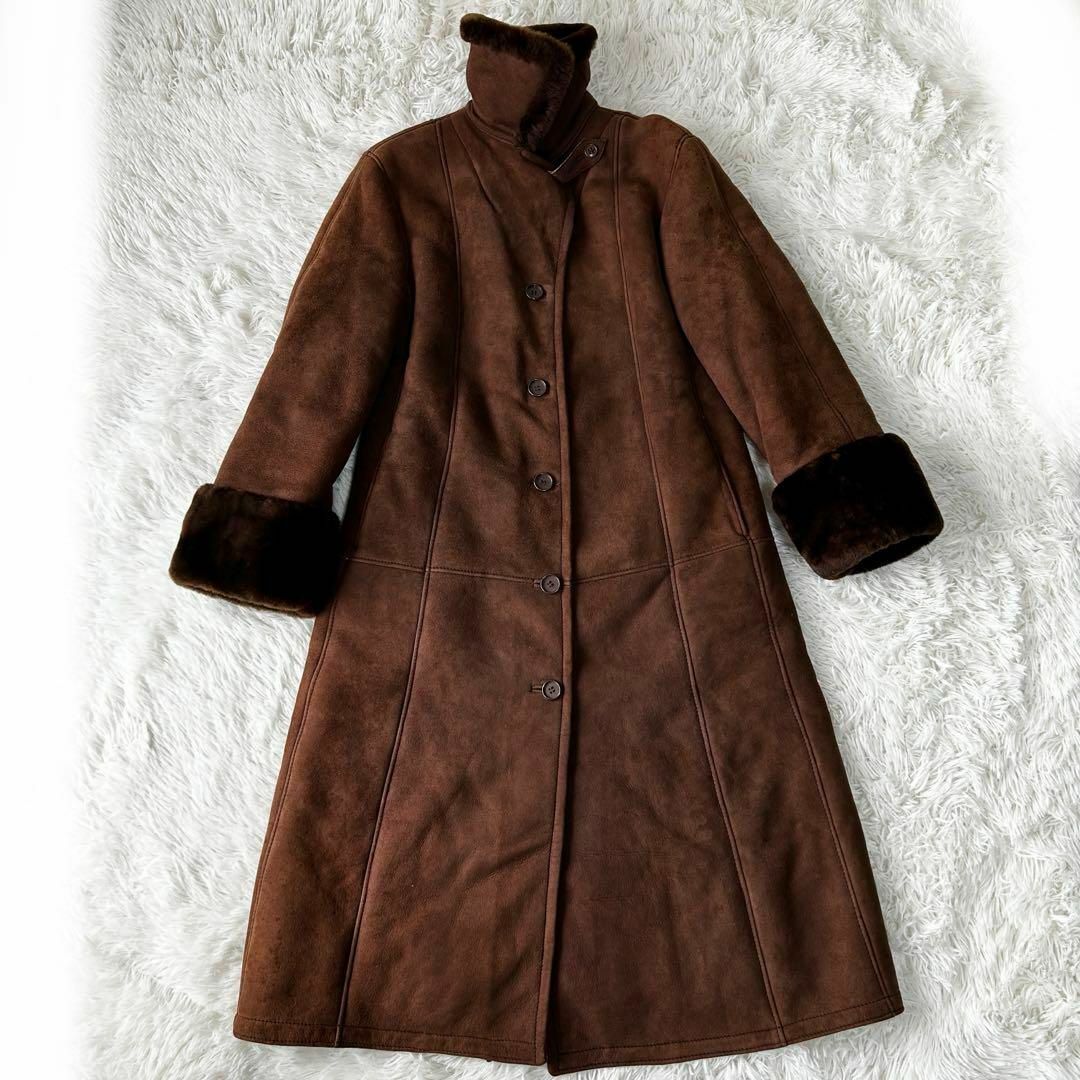 LOEWE - ◎vintage◎ LOEWE リアルシープムートン ロングコート LOEWE - ◎vintage◎ LOEWE リアルシープムートン ロングコート
