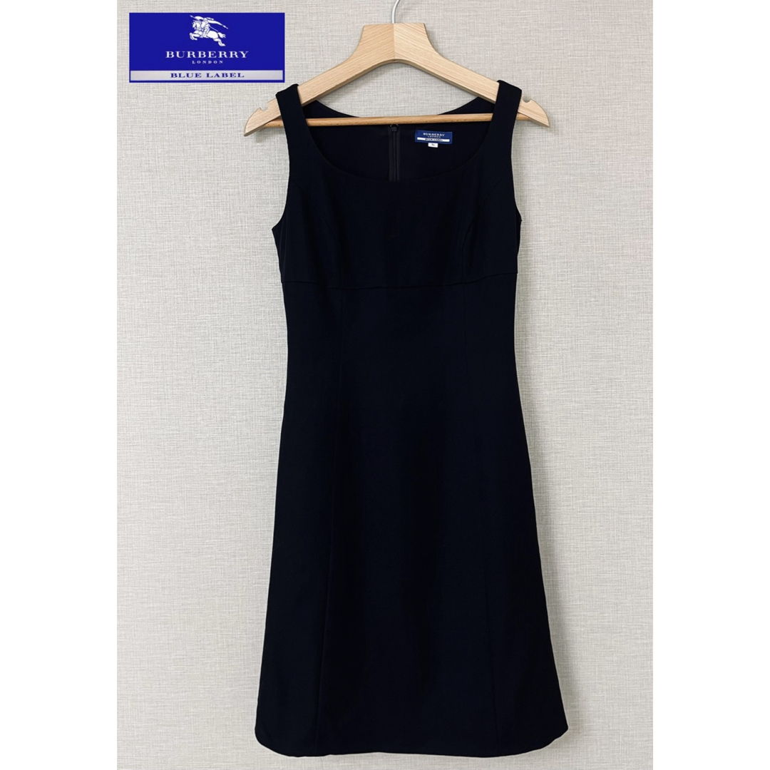 BURBERRY BLUE LABEL - 極美品 BURBERRY ワンピース ブラック BURBERRY BLUE LABEL - 極美品 BURBERRY ワンピース ブラック