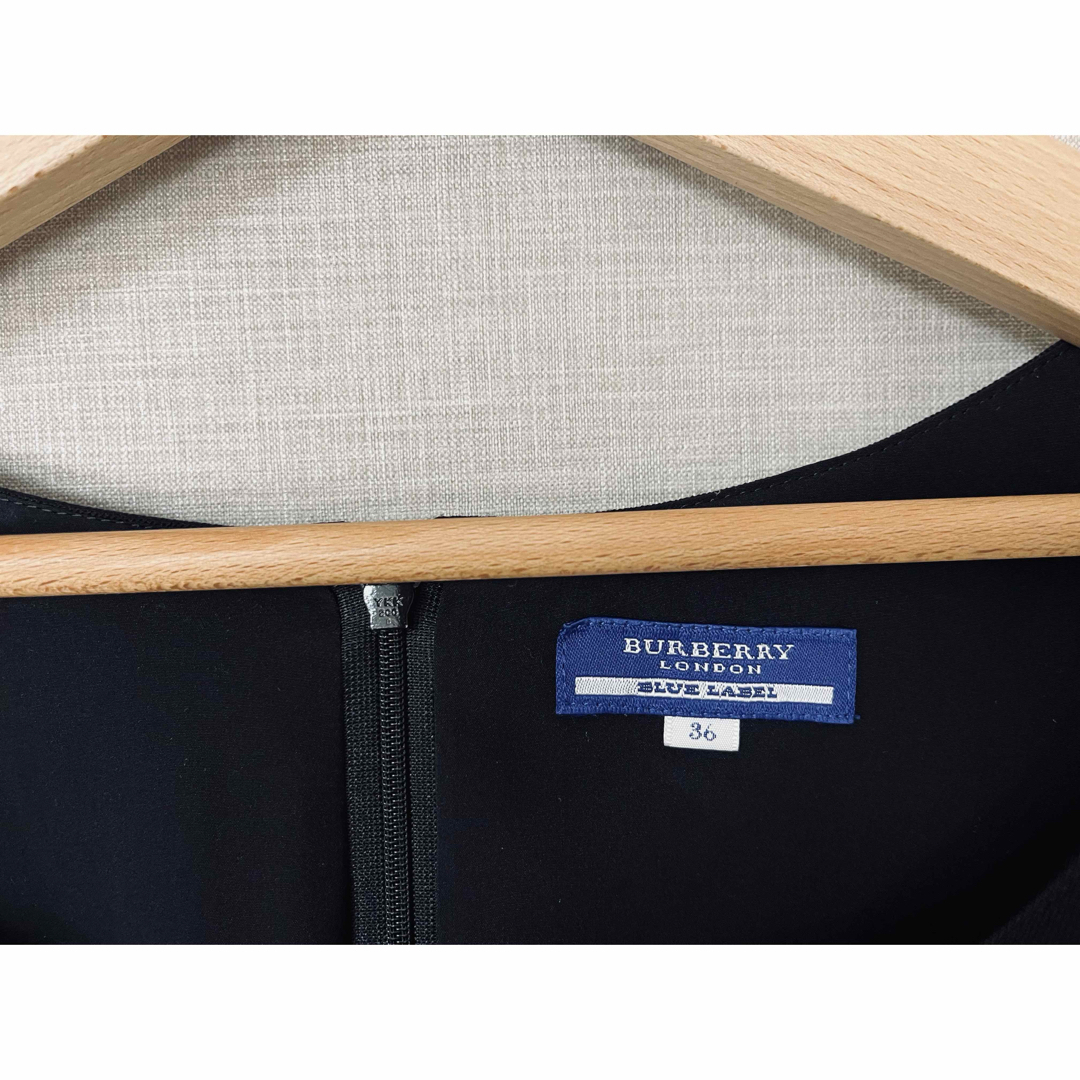 BURBERRY BLUE LABEL - 極美品 BURBERRY ワンピース ブラック BURBERRY BLUE LABEL - 極美品 BURBERRY ワンピース ブラック