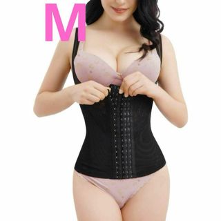 [Sawaiko] ウエストニッパー コルセット 補正下着 背筋 レディース M(ノーカラージャケット)