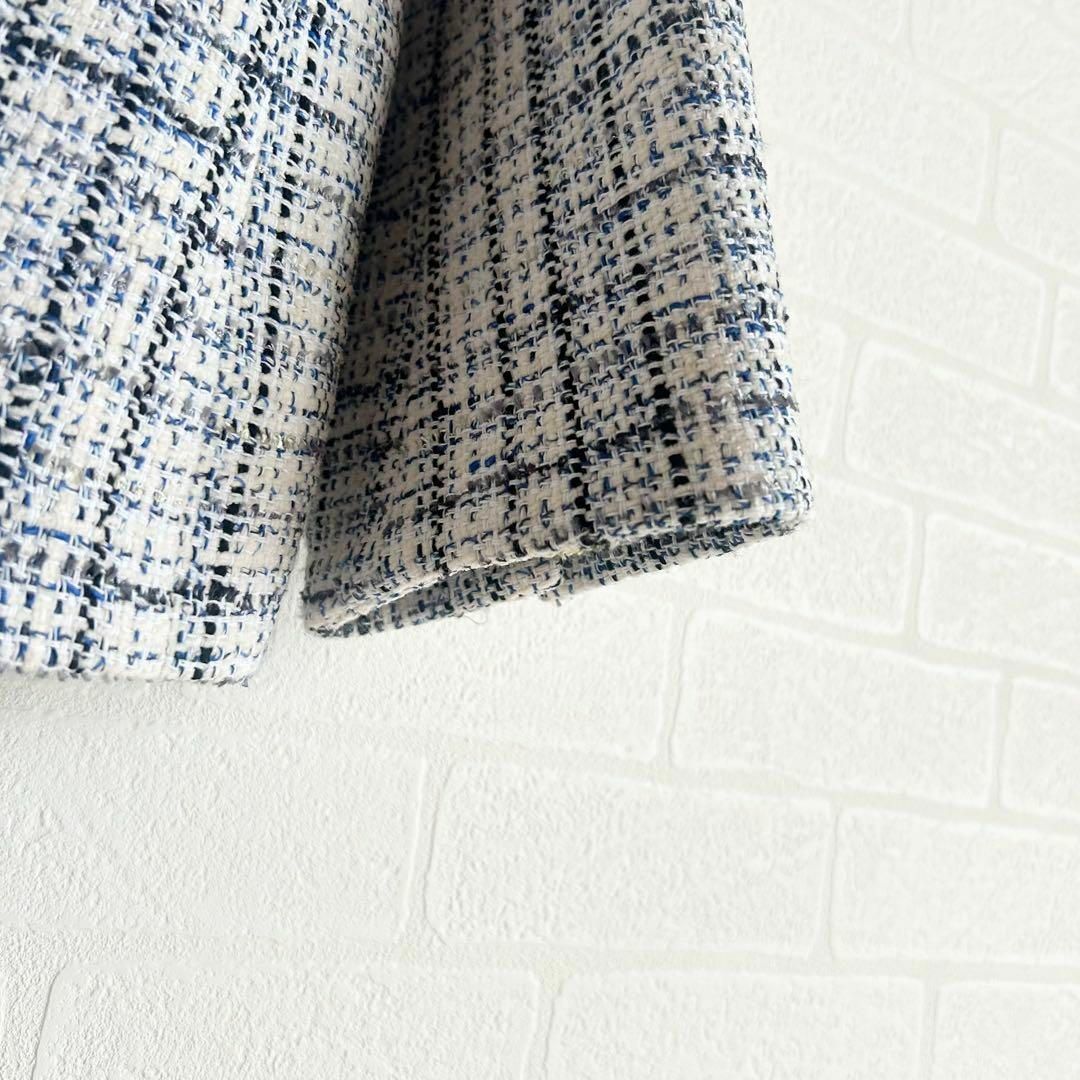 【超目玉枠】 Theory luxe - 美品✨Theoryluxe ミックスツイードノーカラー ジャケット・アウター
