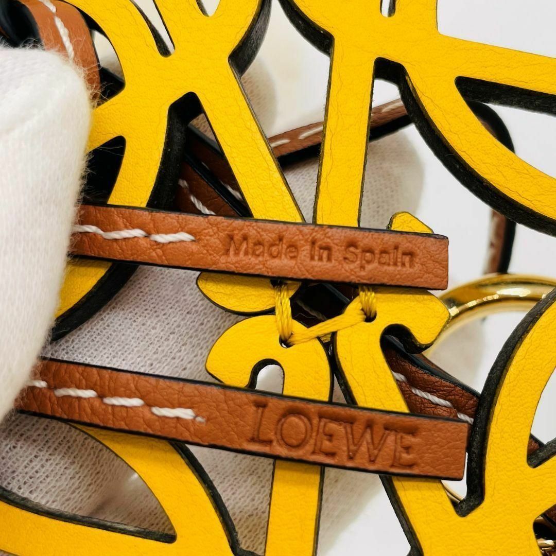 LOEWE - LOEWE ロエベ アナグラム バッグ チャーム レザー LOEWE - LOEWE ロエベ アナグラム バッグ チャーム レザー