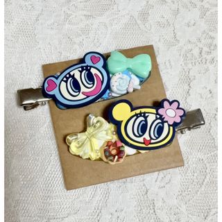 ヘアクリップ ヘアピン ホイップデコ デコ ナカムラくん エンジェルブルー(その他)