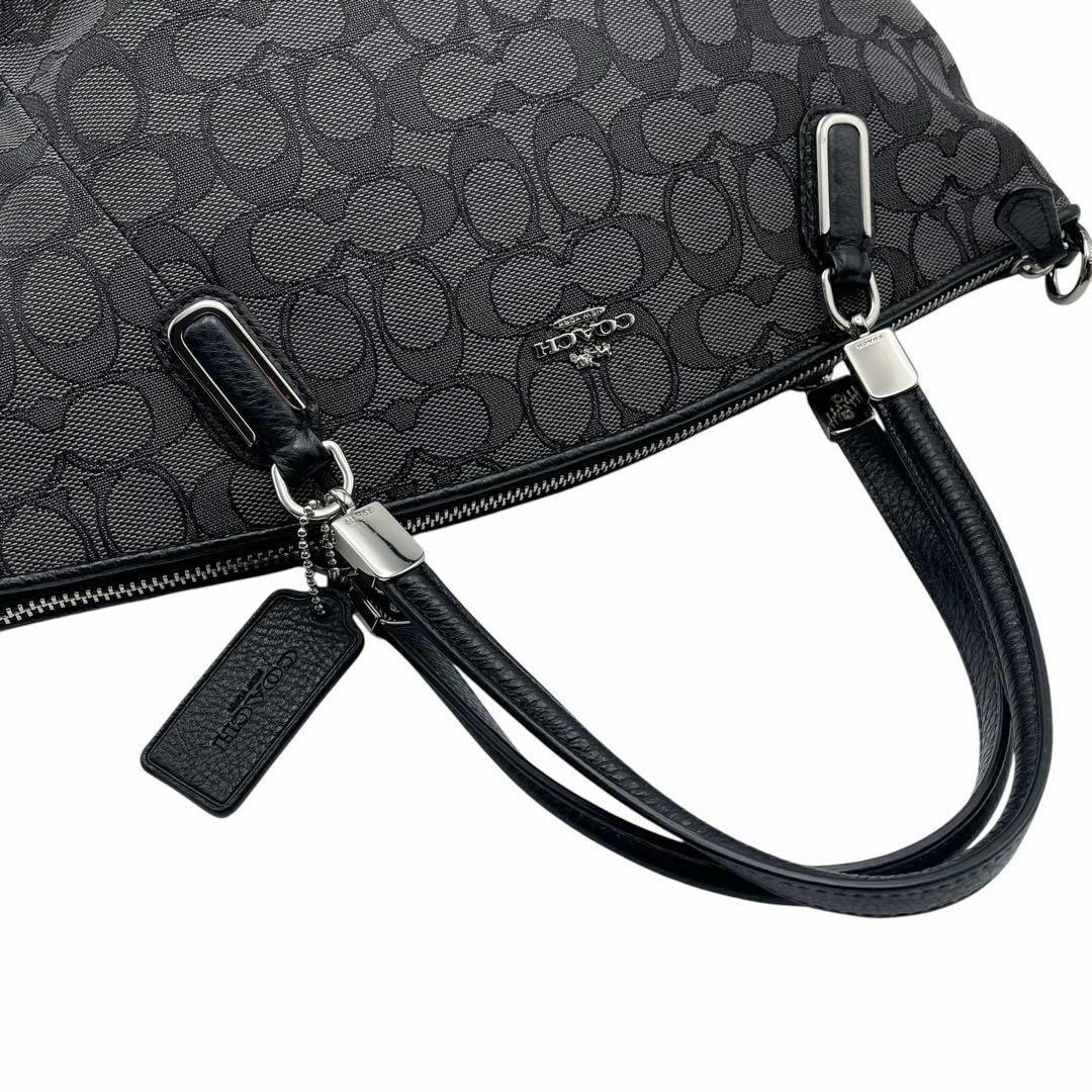 COACH - 極美品 コーチ 2way ショルダーバッグ シグネチャー COACH - 極美品 コーチ 2way ショルダーバッグ シグネチャー