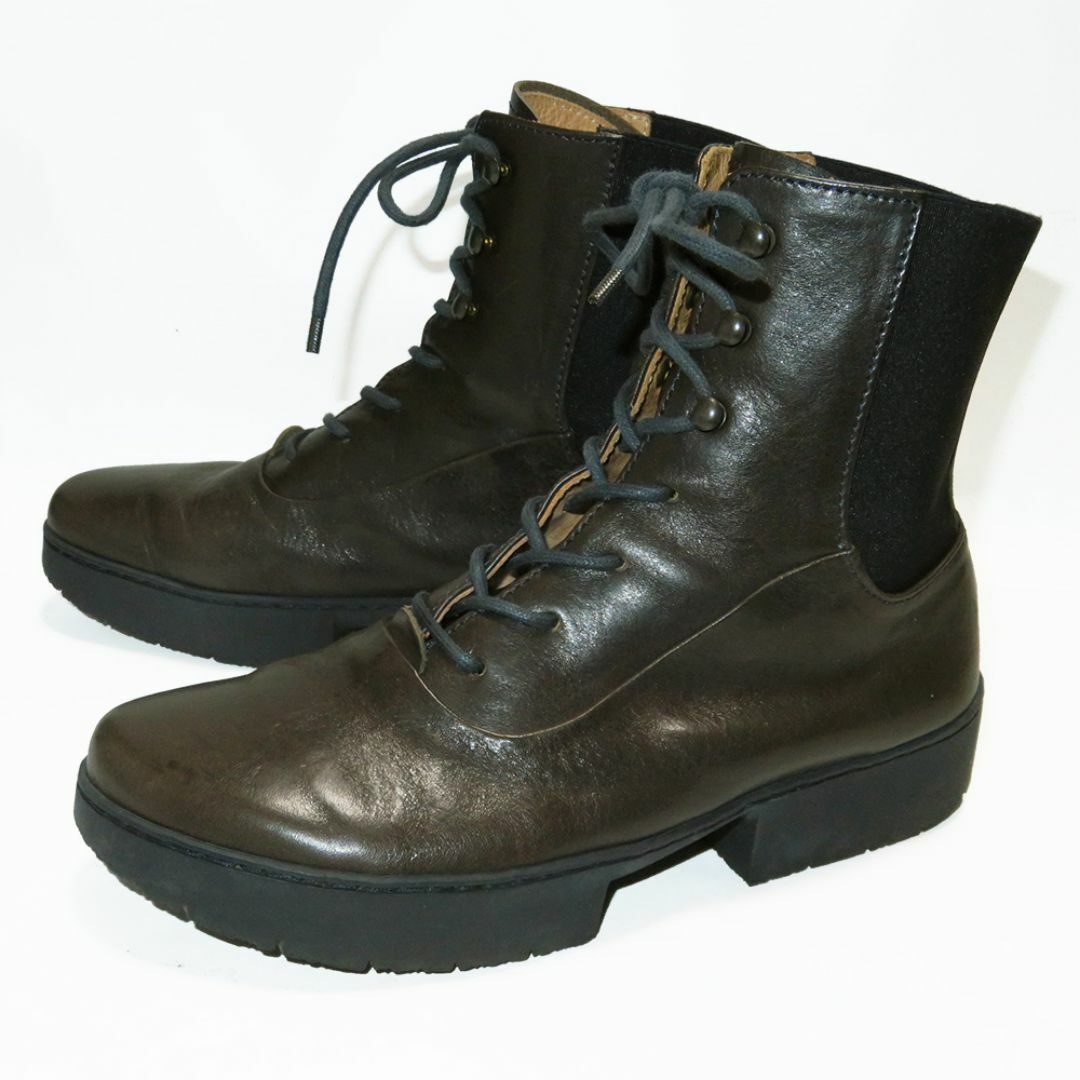 trippen - trippen レースアップゴアブーツ 37 美品 色褪せ レザー トリッペン