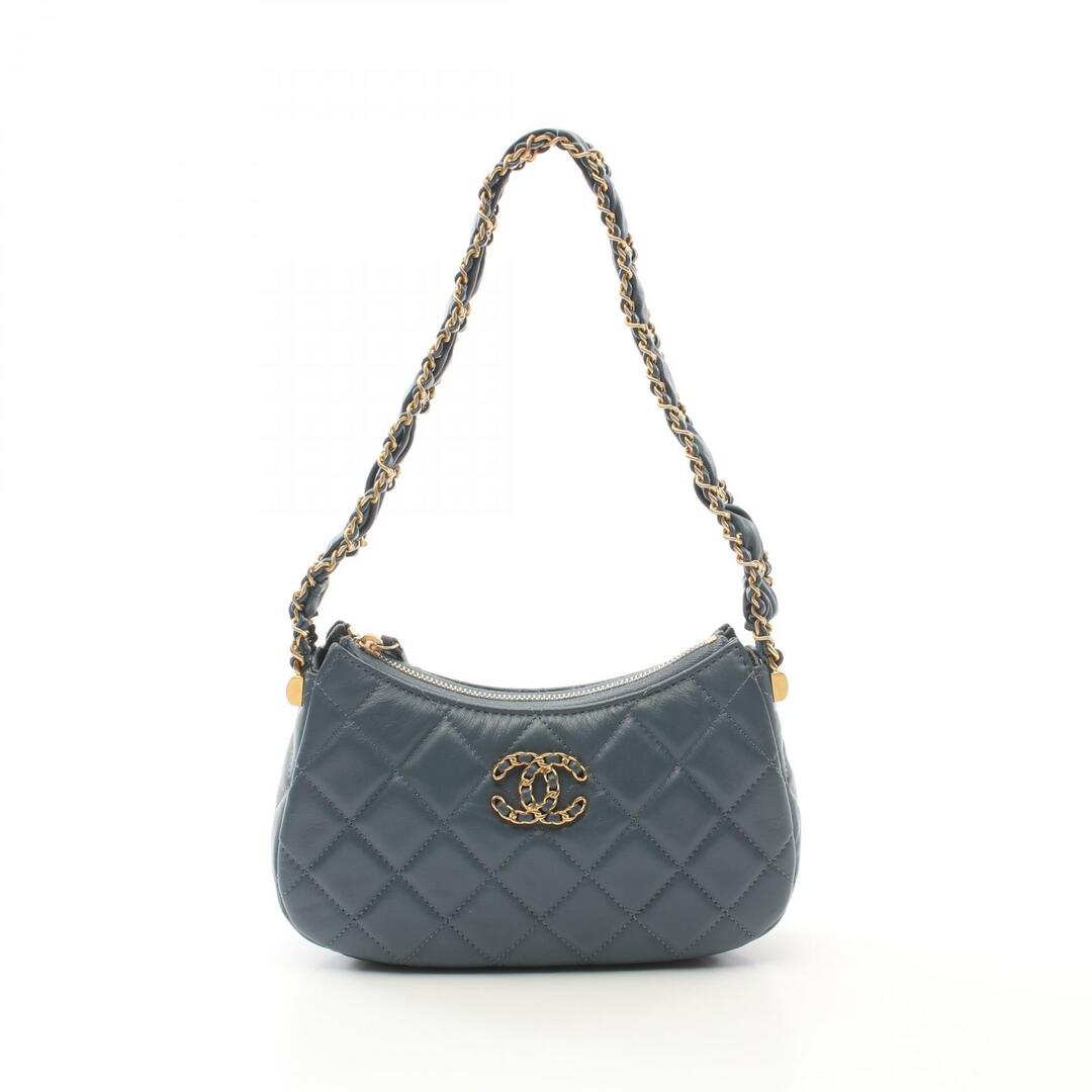 CHANEL - シャネル CHANEL 19 ディズヌフ マトラッセ ホーボーバッグ ハンドバッグ バッグ レザー レディース ブルー系 AP3647 【中古】