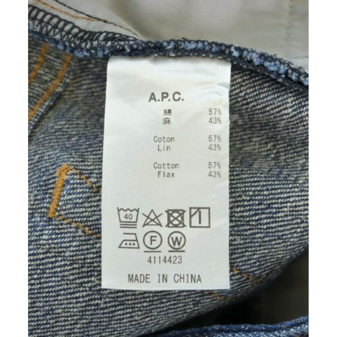 A.P.C. アーペーセー デニムパンツ 25(S位) インディゴ(デニム A.P.C. アーペーセー デニムパンツ 25(S位) インディゴ(デニム