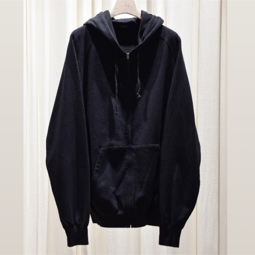 COMOLI - COMOLI 25SS LW コットン裏毛ジップパーカblack size2 COMOLI - COMOLI 25SS LW コットン裏毛ジップパーカblack size2