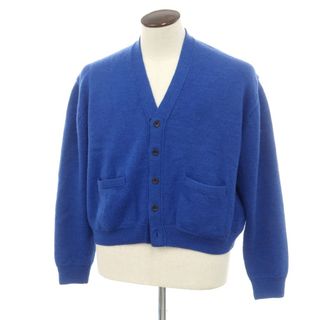 【中古】リパーパス RE-PURPOSE ミドルゲージ ウール カーディガン ブルー【サイズL】【メンズ】(カーディガン)