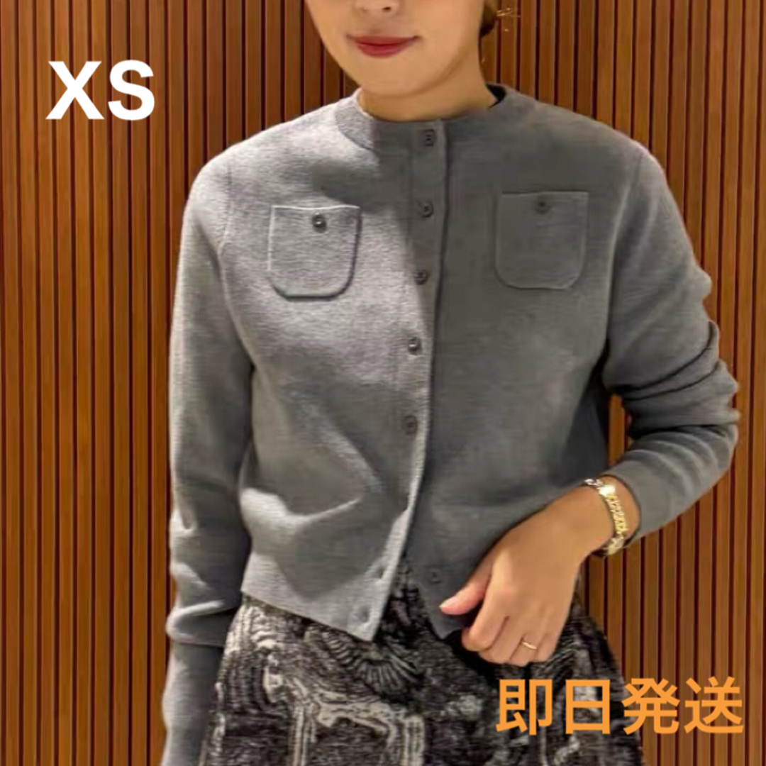 新品 CABaN コットンカシミヤ クルーネックカーディガン XS 新品 CABaN コットンカシミヤ クルーネックカーディガン XS