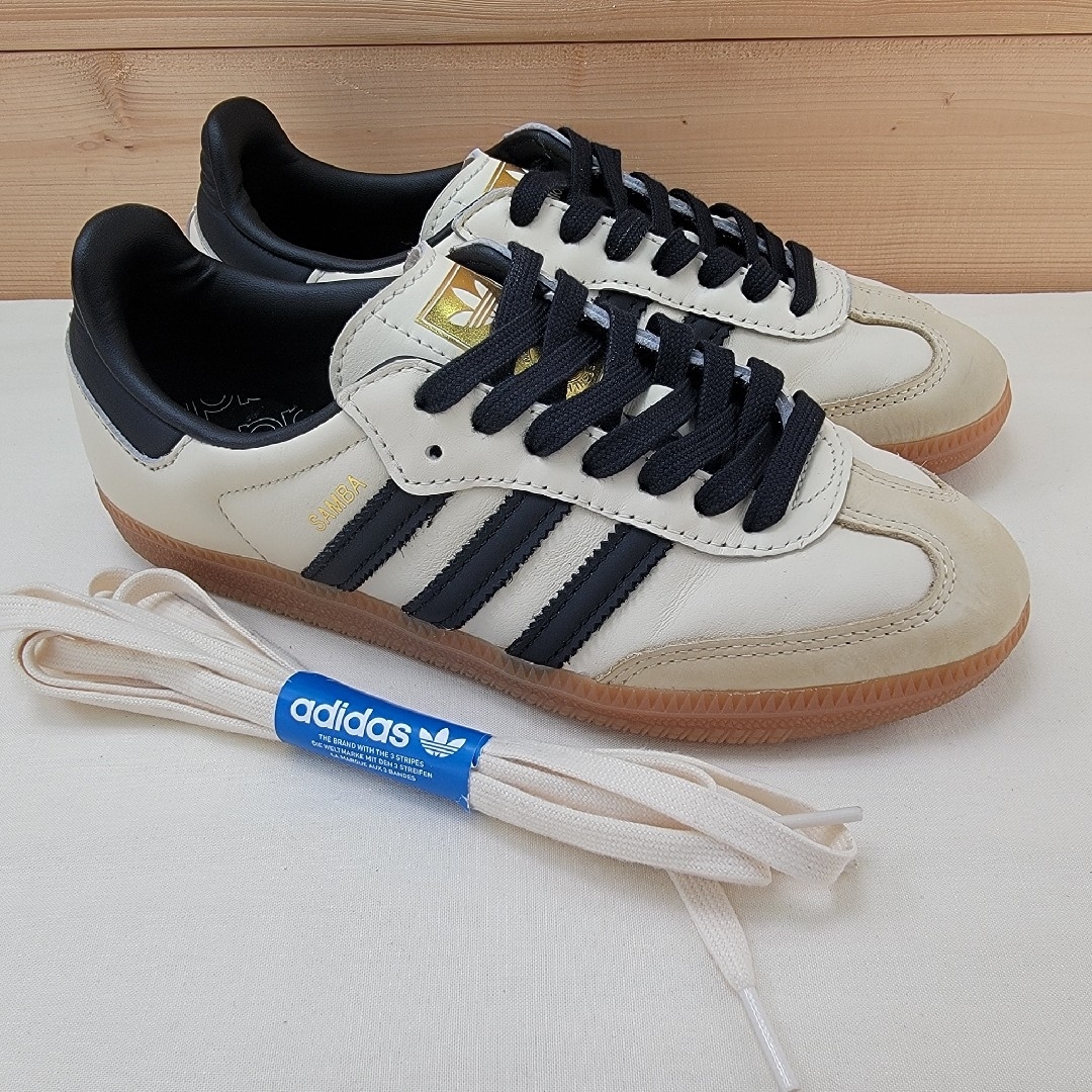 adidas - アディダス サンバ OG クリームホワイト/コア ブラック adidas - アディダス サンバ OG クリームホワイト/コア ブラック