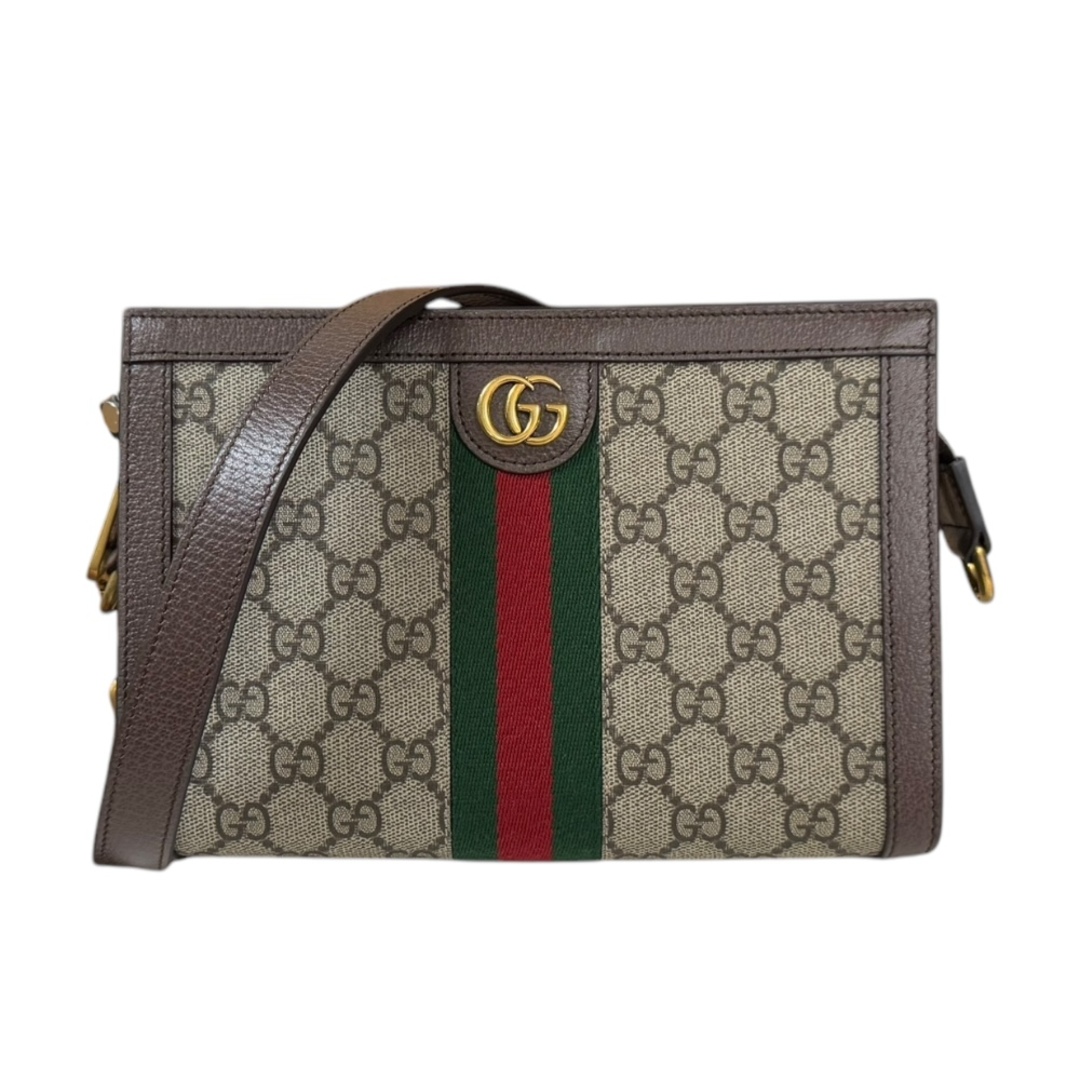GUCCI - グッチ スーパーミニバッグ オフィディア ショルダーバッグ GGスプリームキャンバス 795467 ベージュ レディース GUCCI  中古