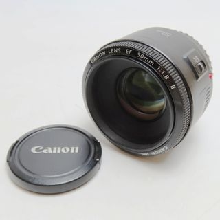 K03-t049 動作確認済 Canon キヤノン EF 50mm F1.8 Ⅱ 標準単焦点レンズ 前後キャップ付き(レンズ(単焦点))