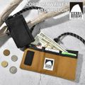 ミニ 財布 三つ折り シエラデザインズ SIERRA DESIGNS メンズ ネックウォレット ショルダー 黒 無地 ブランド アウトドア 撥水 小銭入れ コインケース コーデュラ ナイロン ポーチ 20969362 カ 60.BLACK