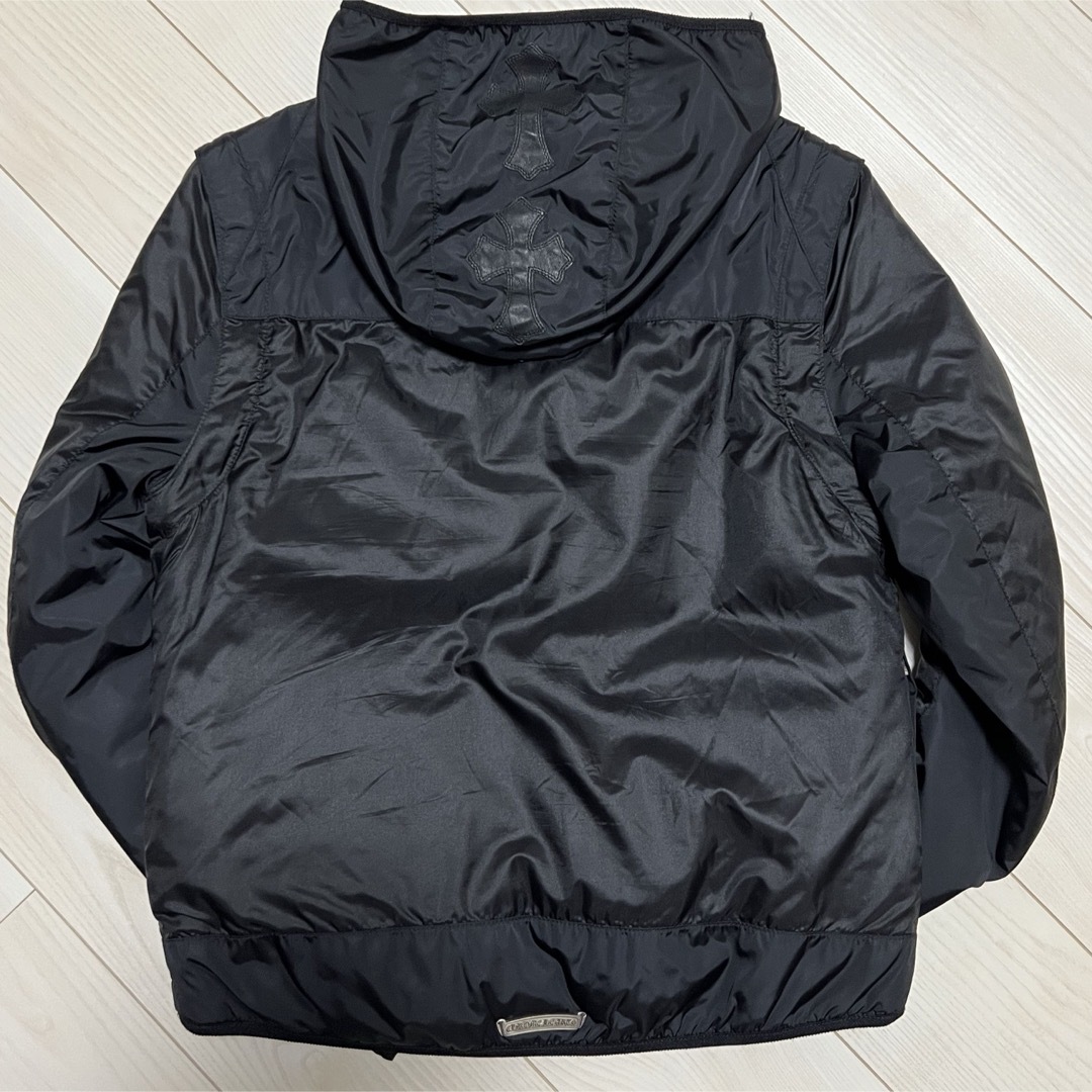 Chrome Hearts - Chrome Hearts クロスパッチ付きフード2way中綿 Chrome Hearts - Chrome Hearts クロスパッチ付きフード2way中綿
