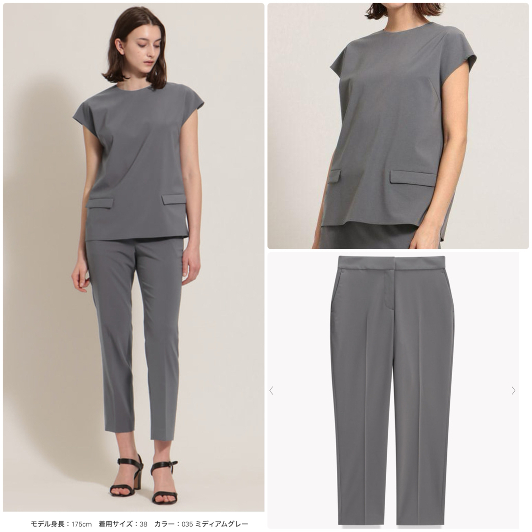 Theory luxe - theory luxe Sycamore パンツセットアップ グレー Theory luxe - theory luxe Sycamore パンツセットアップ グレー