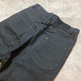 Lee - 【メキシコ製後染めブラックデニム】LEEワイドシルエット Lee - 【メキシコ製後染めブラックデニム】LEEワイドシルエット