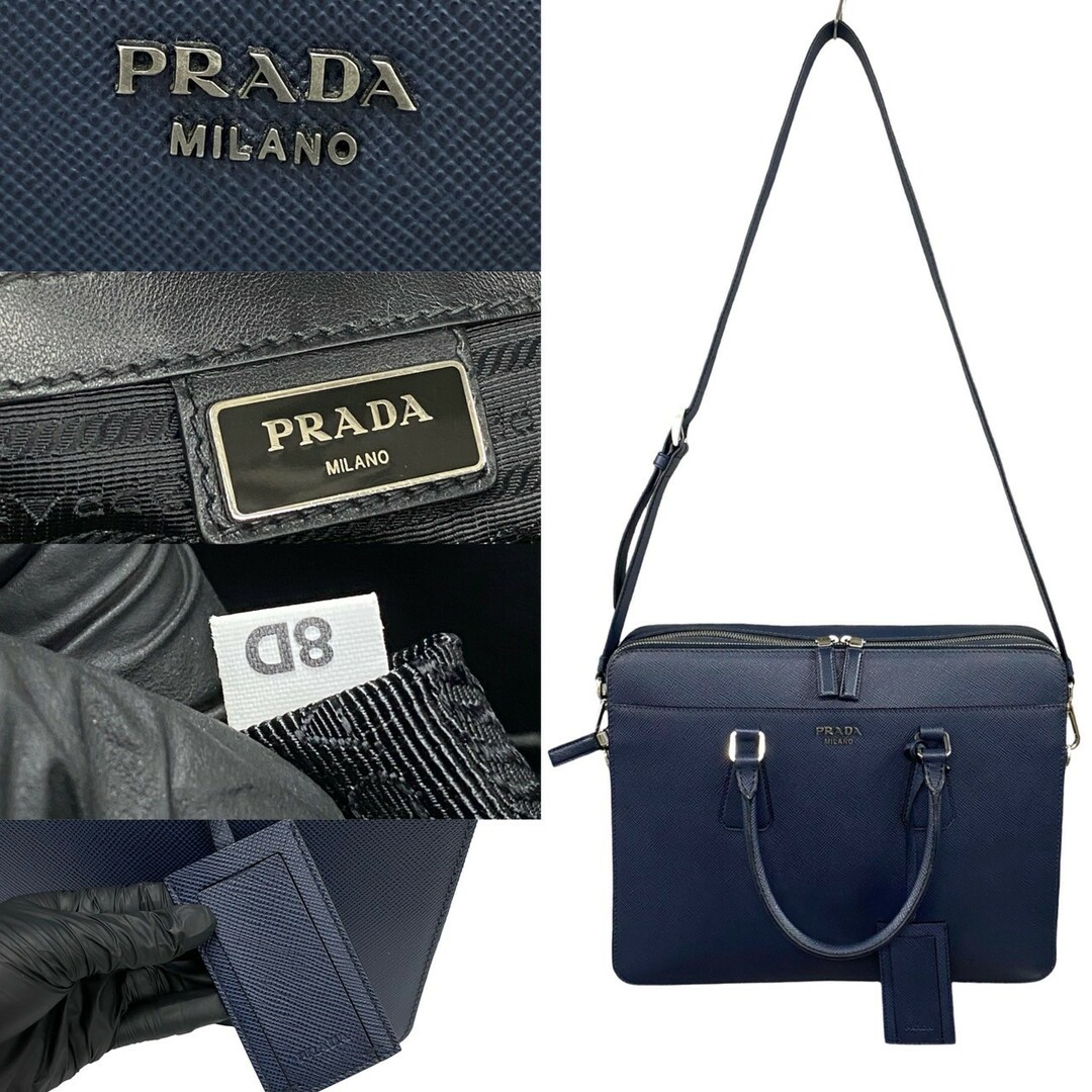 PRADA - 未使用保管品 袋付 PRADA プラダ ロゴ サフィアーノ PRADA - 未使用保管品 袋付 PRADA プラダ ロゴ サフィアーノ