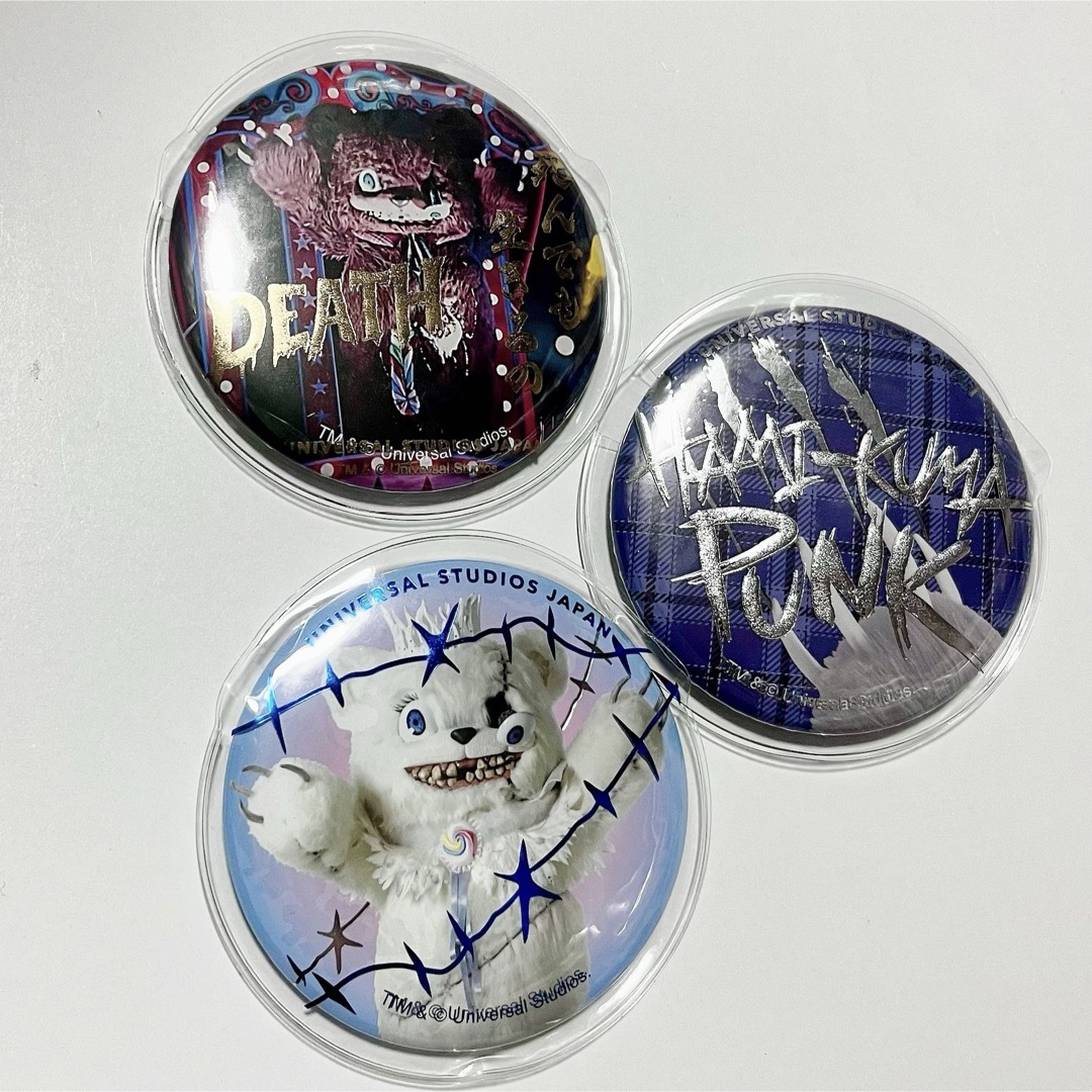 USJ - USJ ハミクマ ハミクマソウル ハミクマパンク 缶バッチ USJ - USJ ハミクマ ハミクマソウル ハミクマパンク 缶バッチ