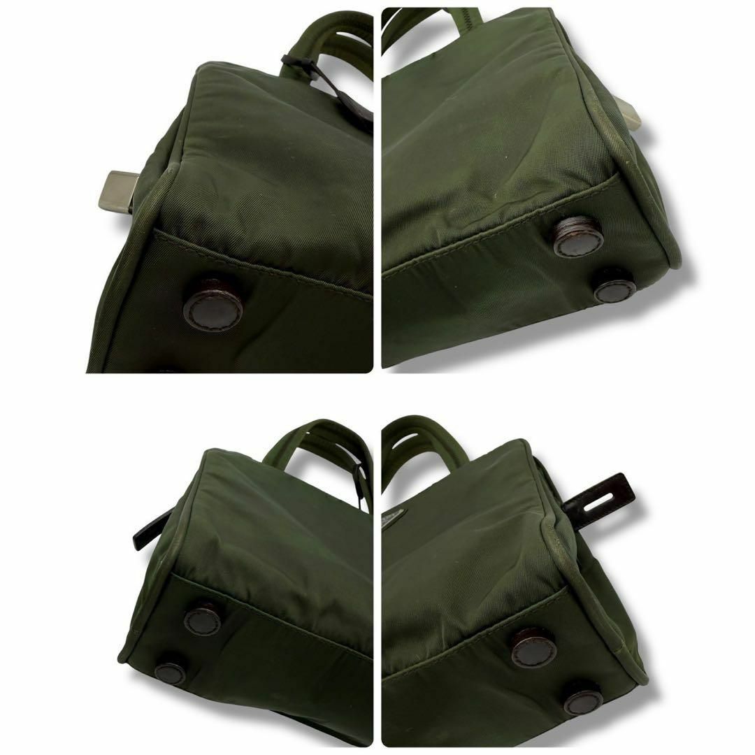 PRADA - 良品 プラダ ハンドバッグ ナイロン 三角ロゴ 南京錠 PRADA - 良品 プラダ ハンドバッグ ナイロン 三角ロゴ 南京錠